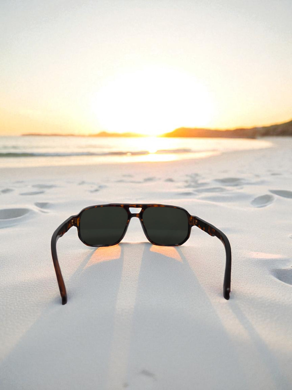 Arashi Beach Aviator – Tortoise Frame, Dark Lens