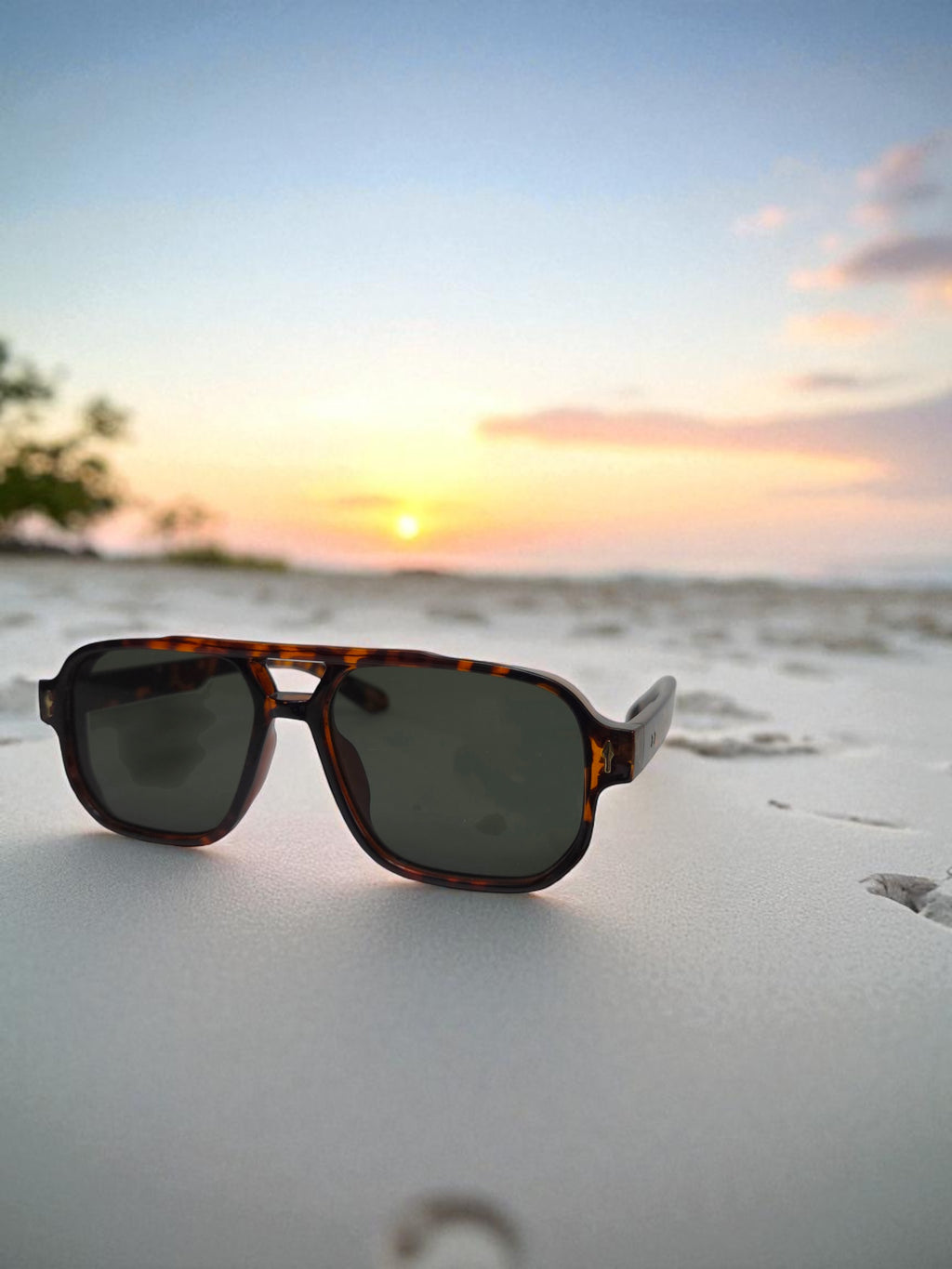 Arashi Beach Aviator – Tortoise Frame, Dark Lens