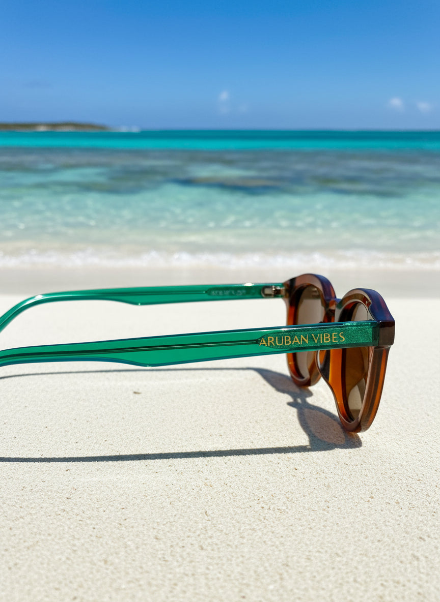 Wariruri Aura – Green Frame, Amber Lens