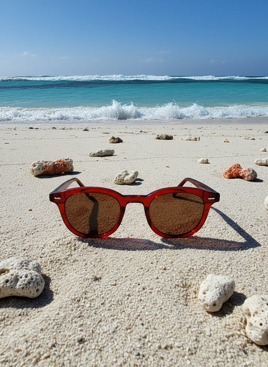 Wariruri Aura – Green Frame, Amber Lens