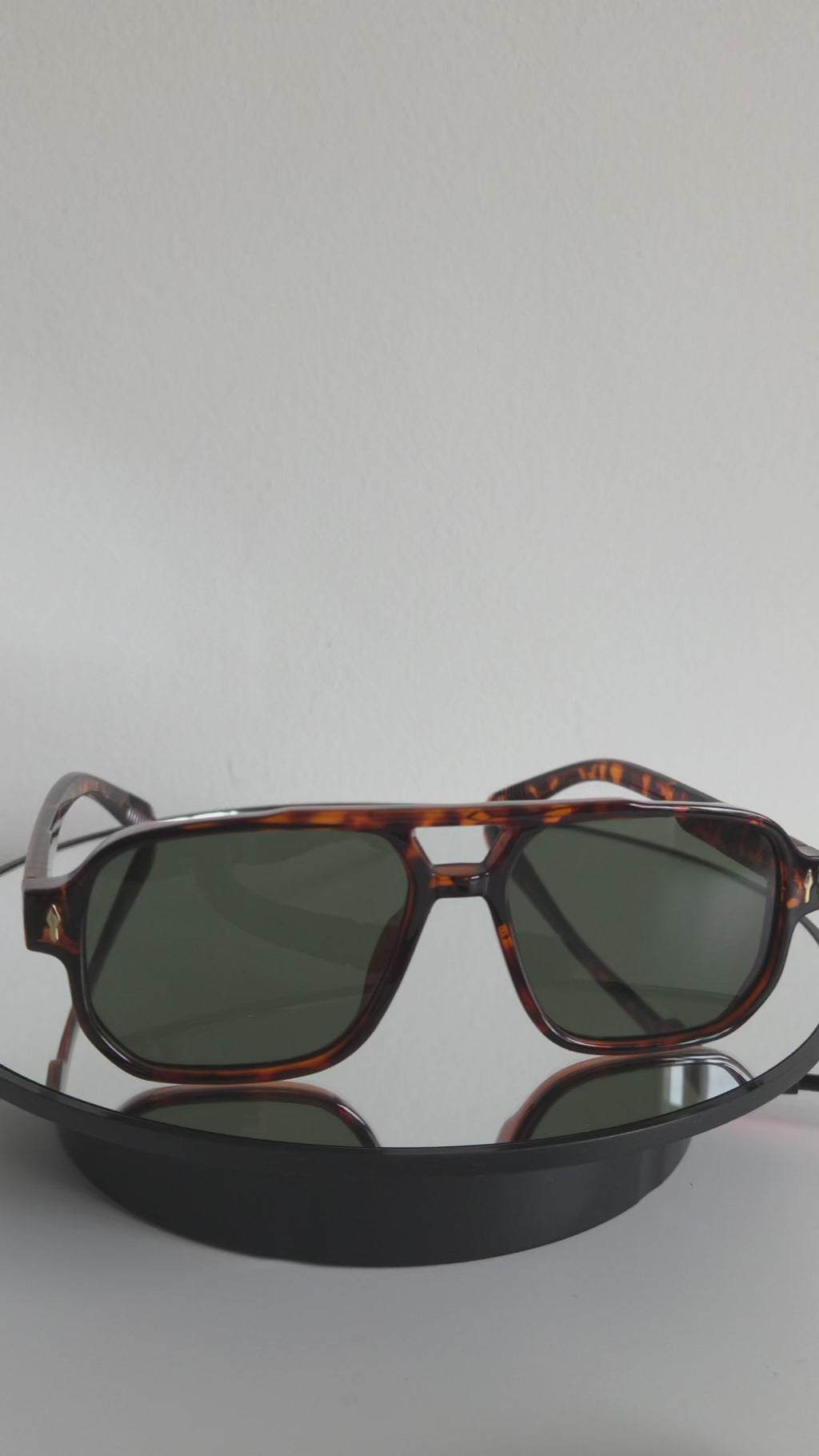 Arashi Beach Aviator – Tortoise Frame, Dark Lens