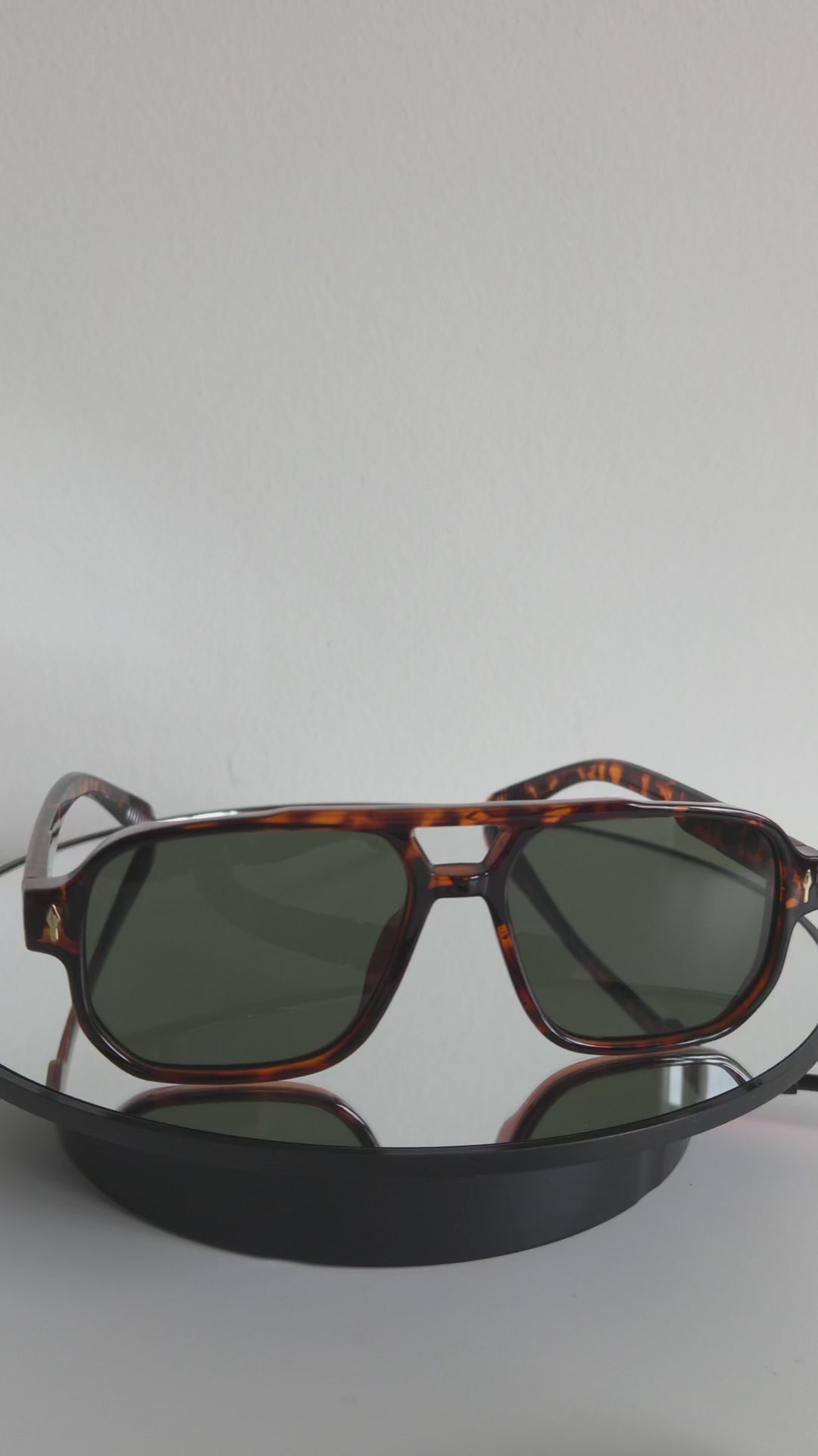 Arashi Beach Aviator – Tortoise Frame, Dark Lens